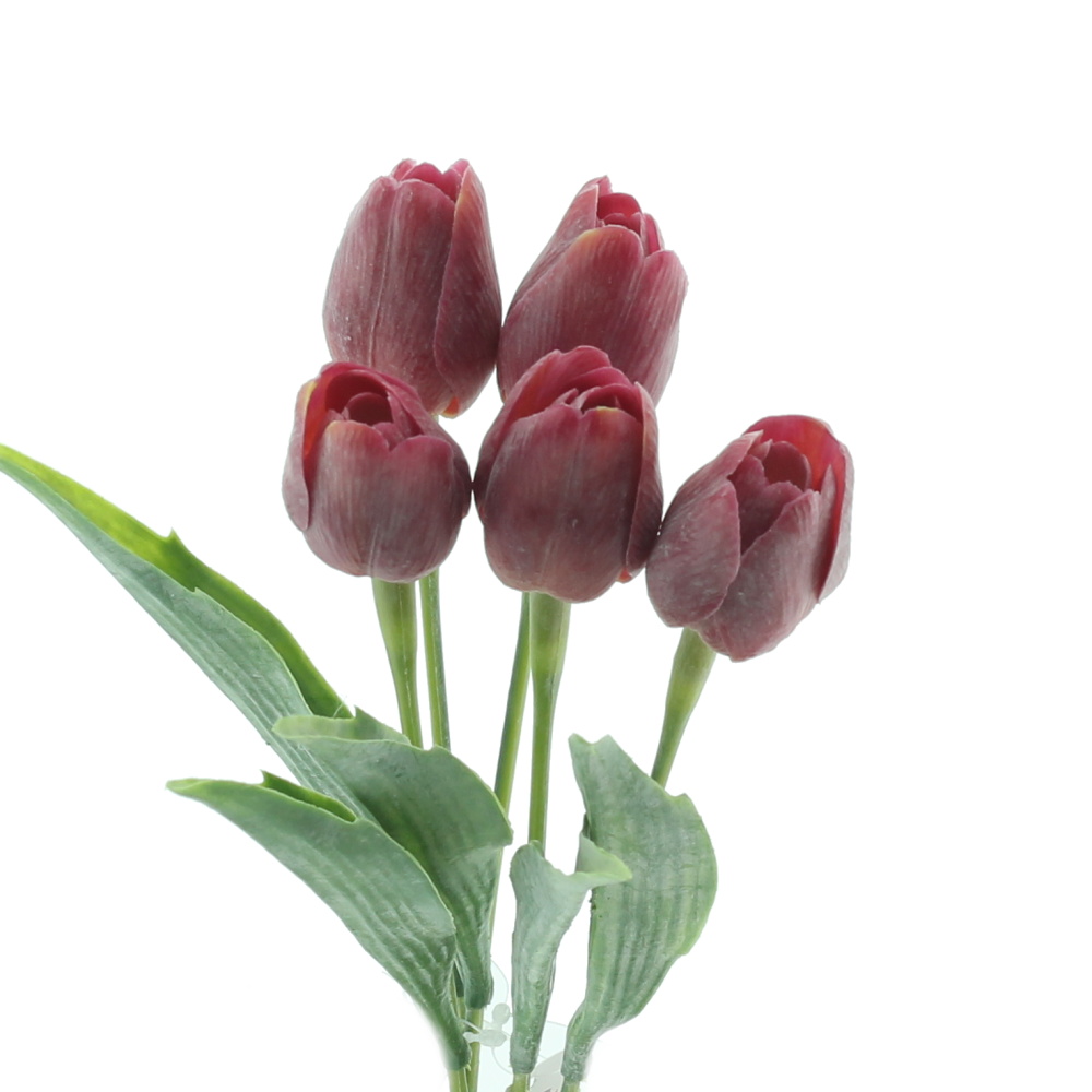 Jarní umělé květiny - Tulipán řezaný umělý červený 40cm