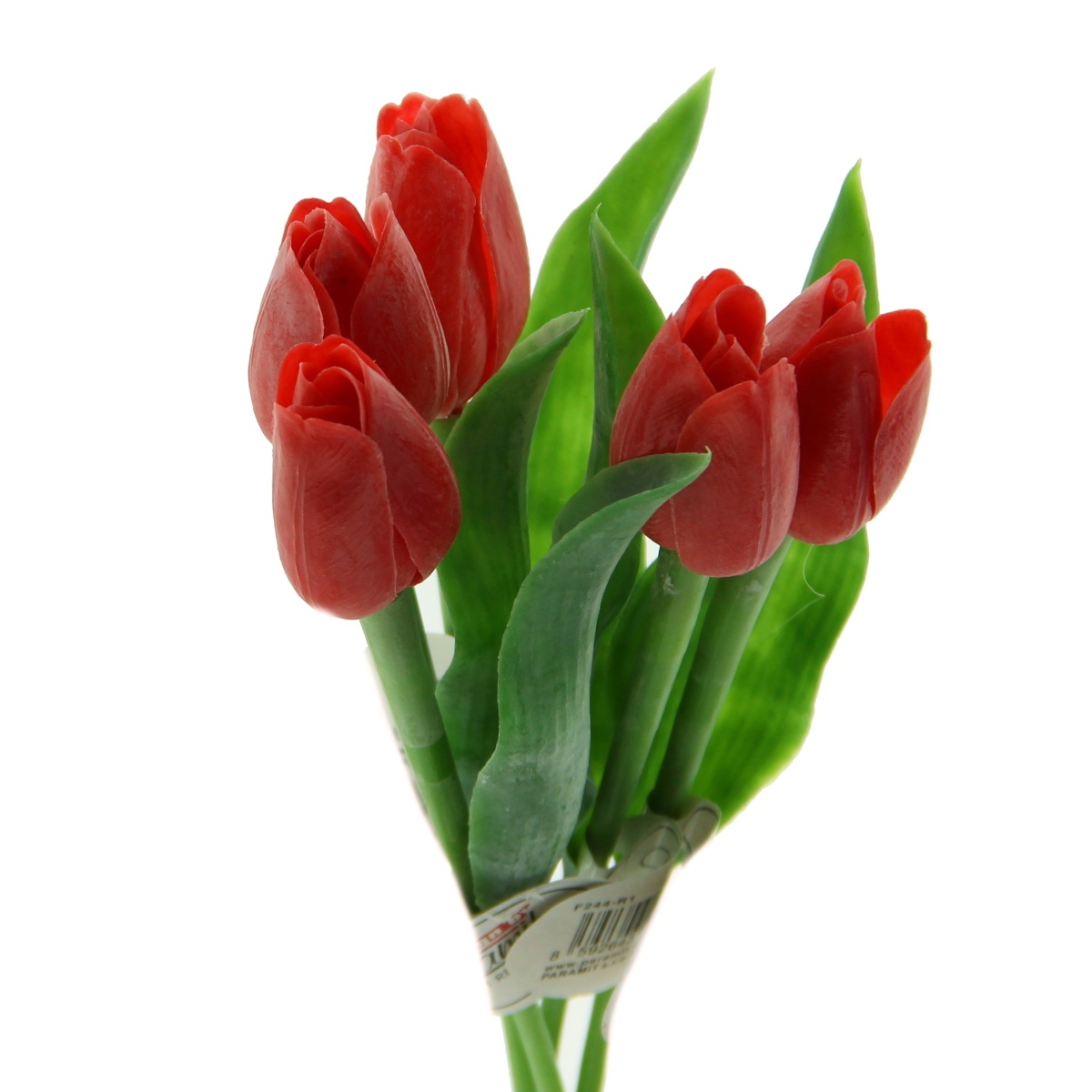 Jarní umělé květiny - Tulipán řezaný umělý červený 40cm