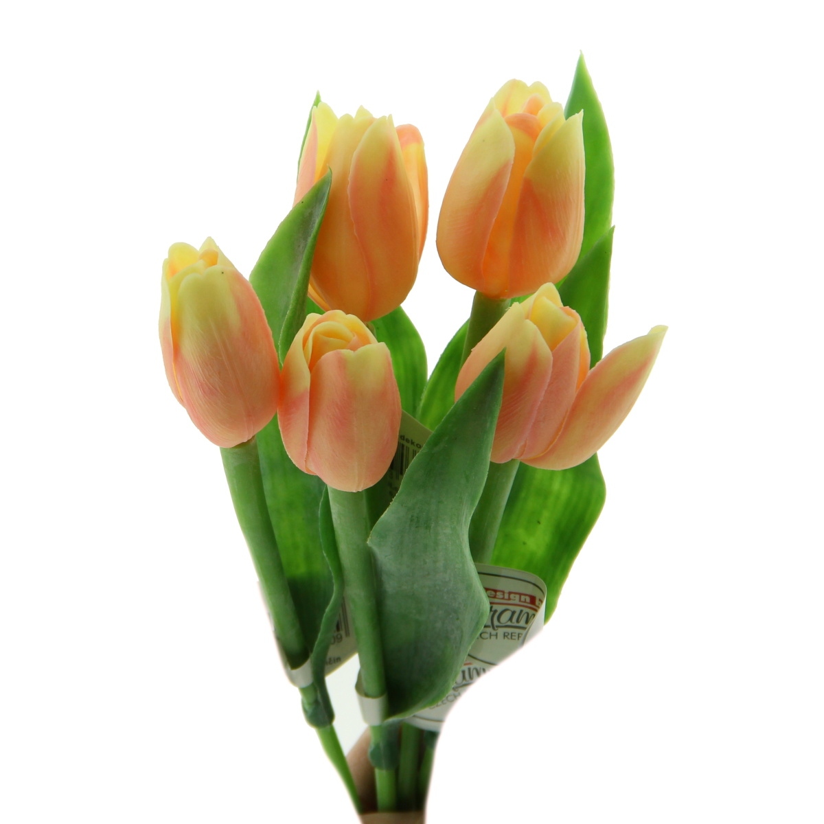 Jarní umělé květiny - Tulipán řezaný umělý sv.broskvový 40cm