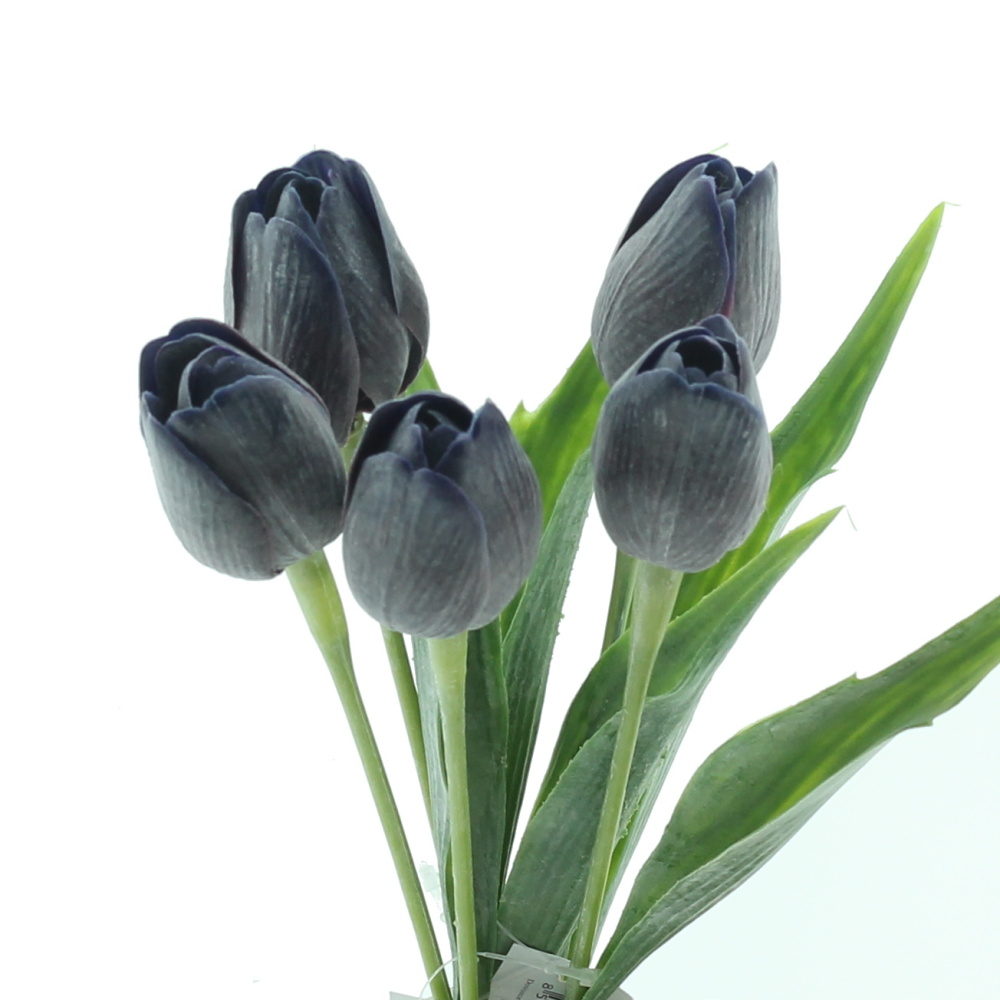 Jarní umělé květiny - Tulipán řezaný umělý tm.fialový 40cm