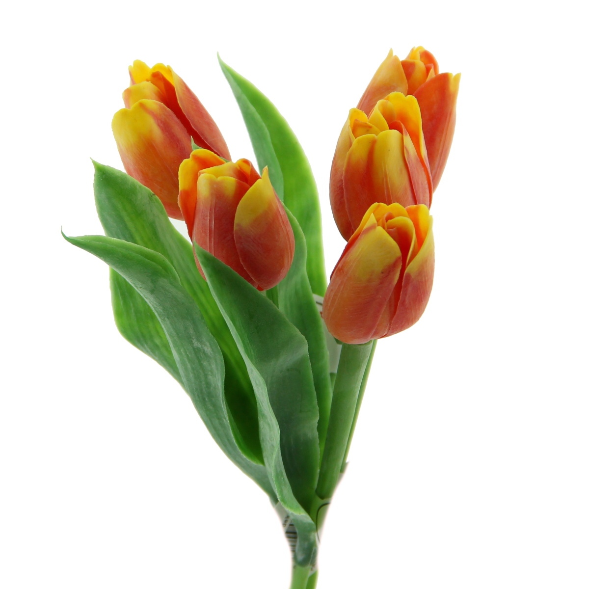 Jarní umělé květiny - Tulipán řezaný umělý žluto-červený 40cm