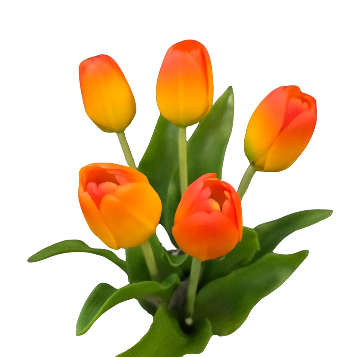 Jarní umělé květiny - Tulipán umělý oranžový 36cm