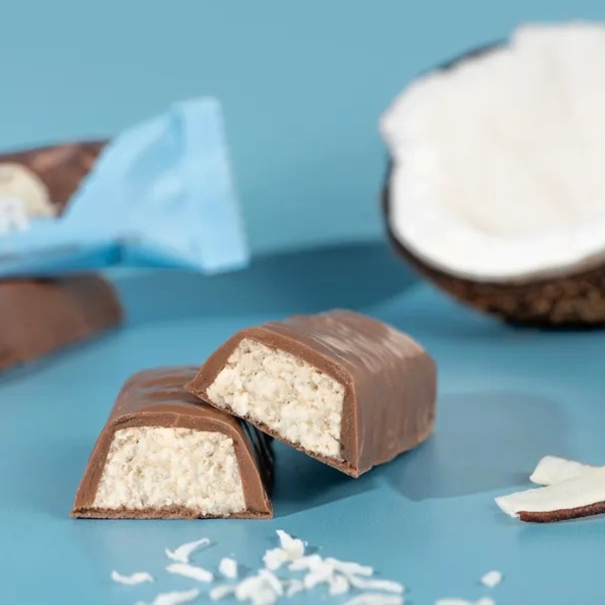 Tyčinka kokosová v mléčné čokoládě Vilgain 55g-0