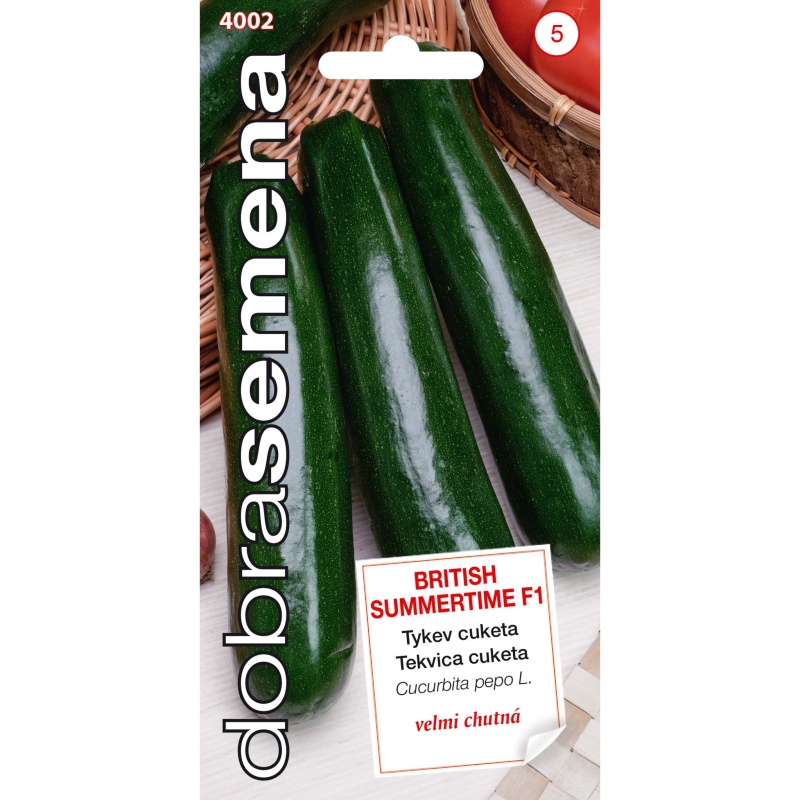 Osivo zeleniny - Tykev cuketa BRITISH  SUMMERTIME F1 zelená (DS)