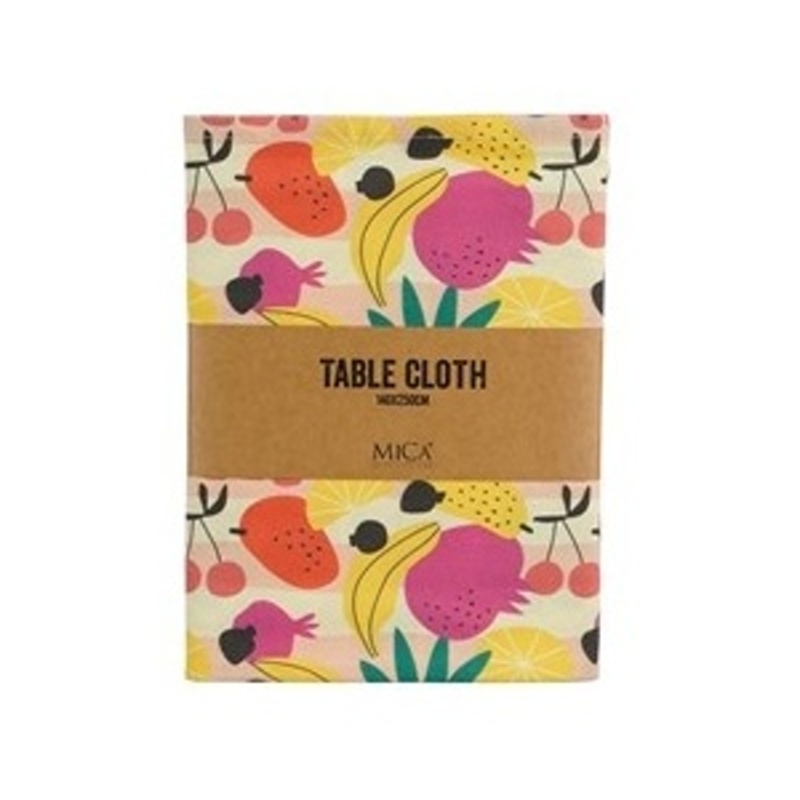 Textilní doplňky - Ubrus bavlněný MIAH s ovocem 140x250cm