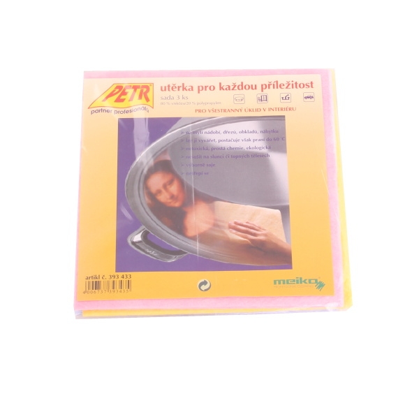 Domácí potřeby - Utěrka univerzální 3ks mix