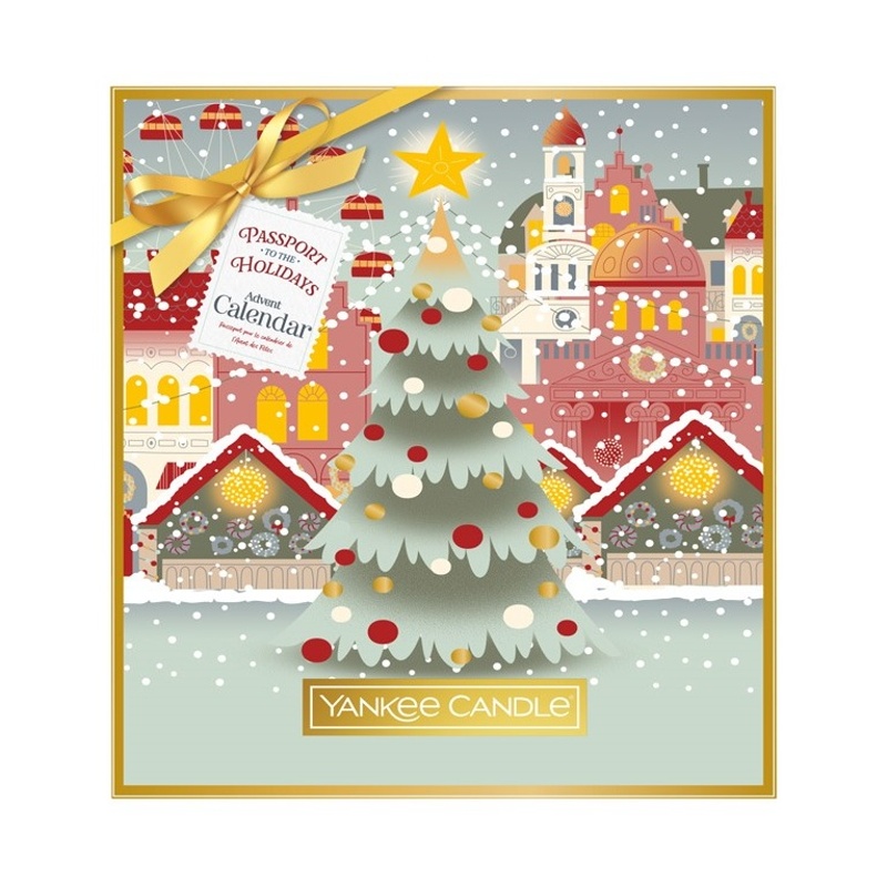 Dárkové sady Yankee Candle - Vánoční dárková sada YANKEE CANDLE čajové a votivní svíčky ve skle 12+12ks