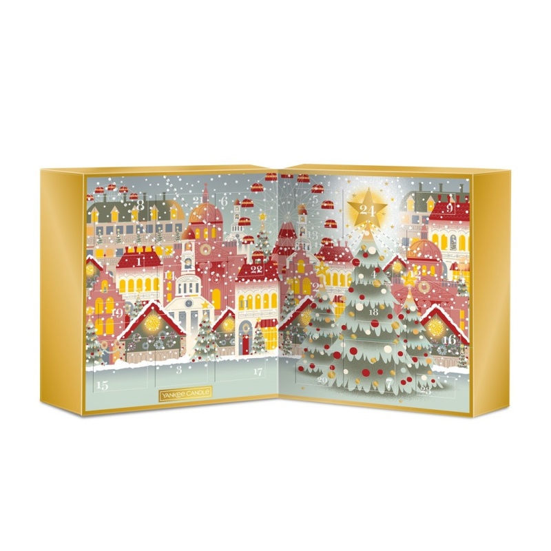Vánoční dárková sada YANKEE CANDLE čajové a votivní svíčky ve skle 12+12ks-0