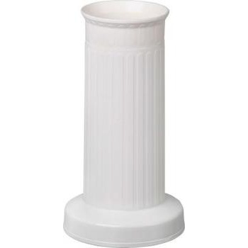 Vázy - Váza hřbitovní rovná bílá