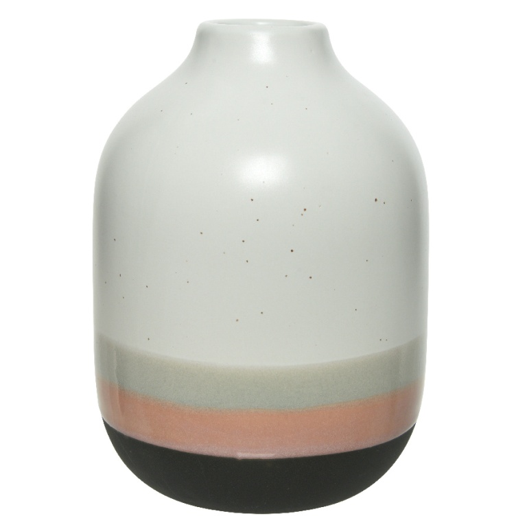 Keramické vázy - Váza kameninová válcová úzké hrdlo 24cm