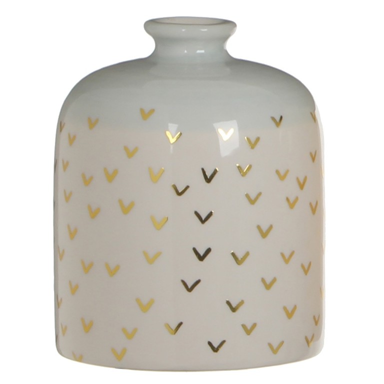 Váza keramická kulatá mix barev 10,5cm-0