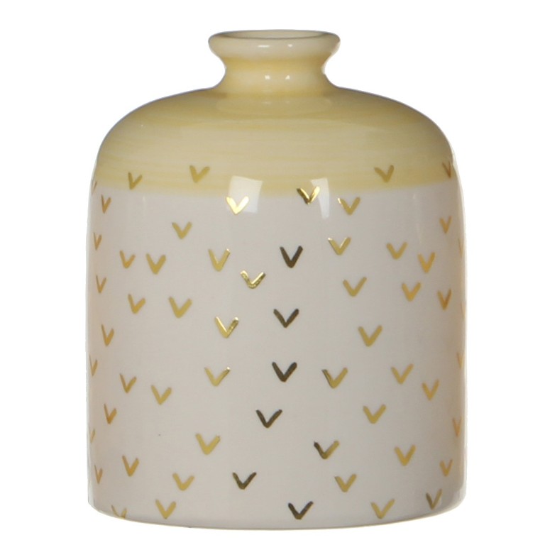 Váza keramická kulatá mix barev 10,5cm-3