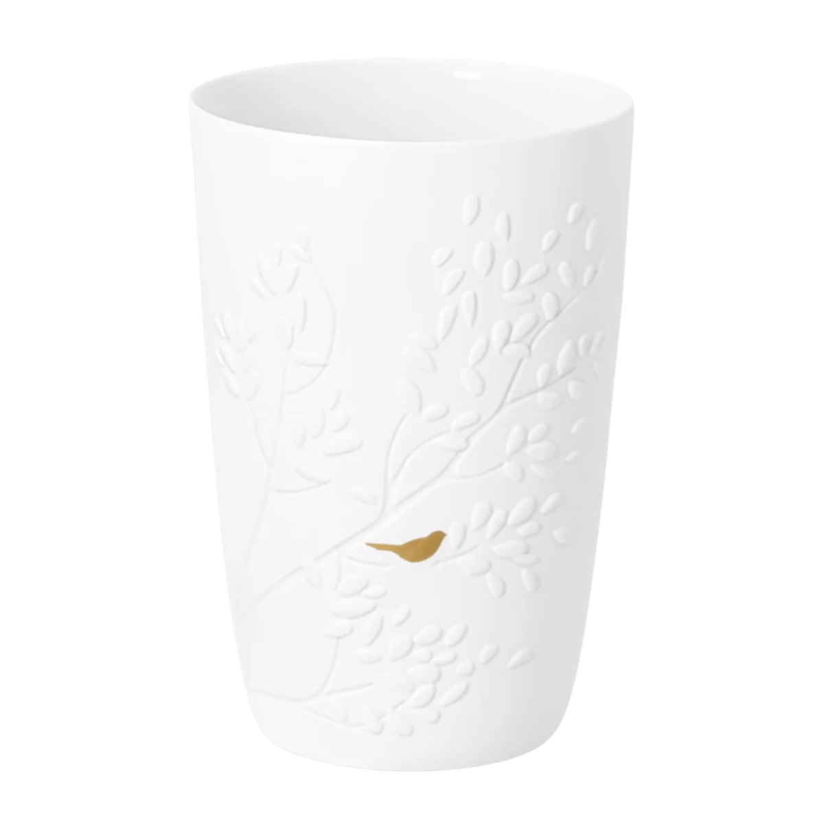 Keramické vázy - Váza porcelánová s ptáčkem 13,5cm