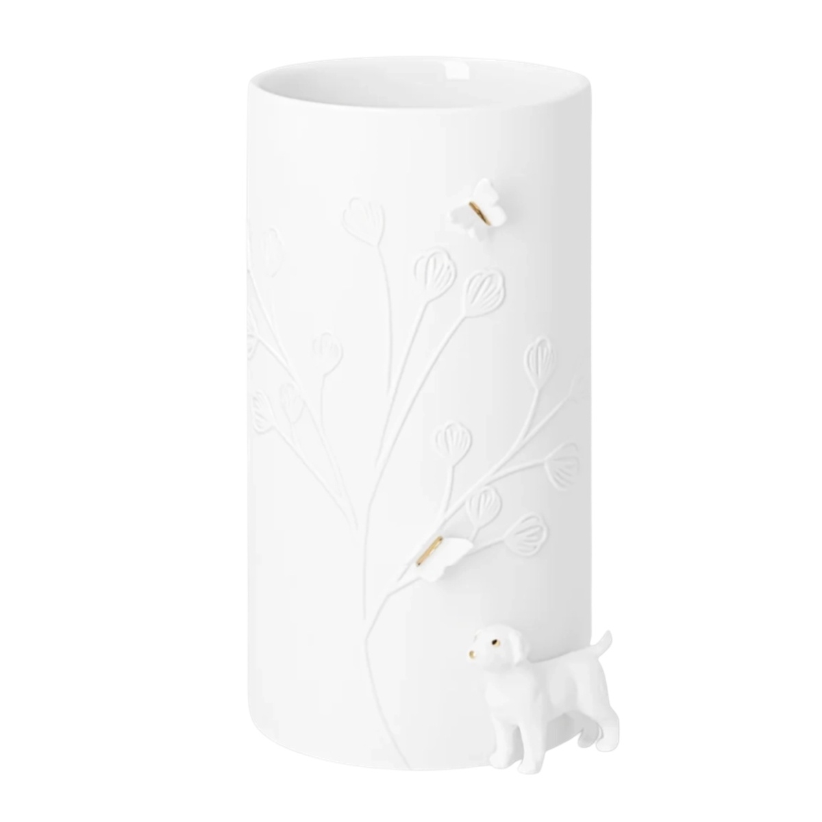 Keramické vázy - Váza porcelánová se psem 17cm
