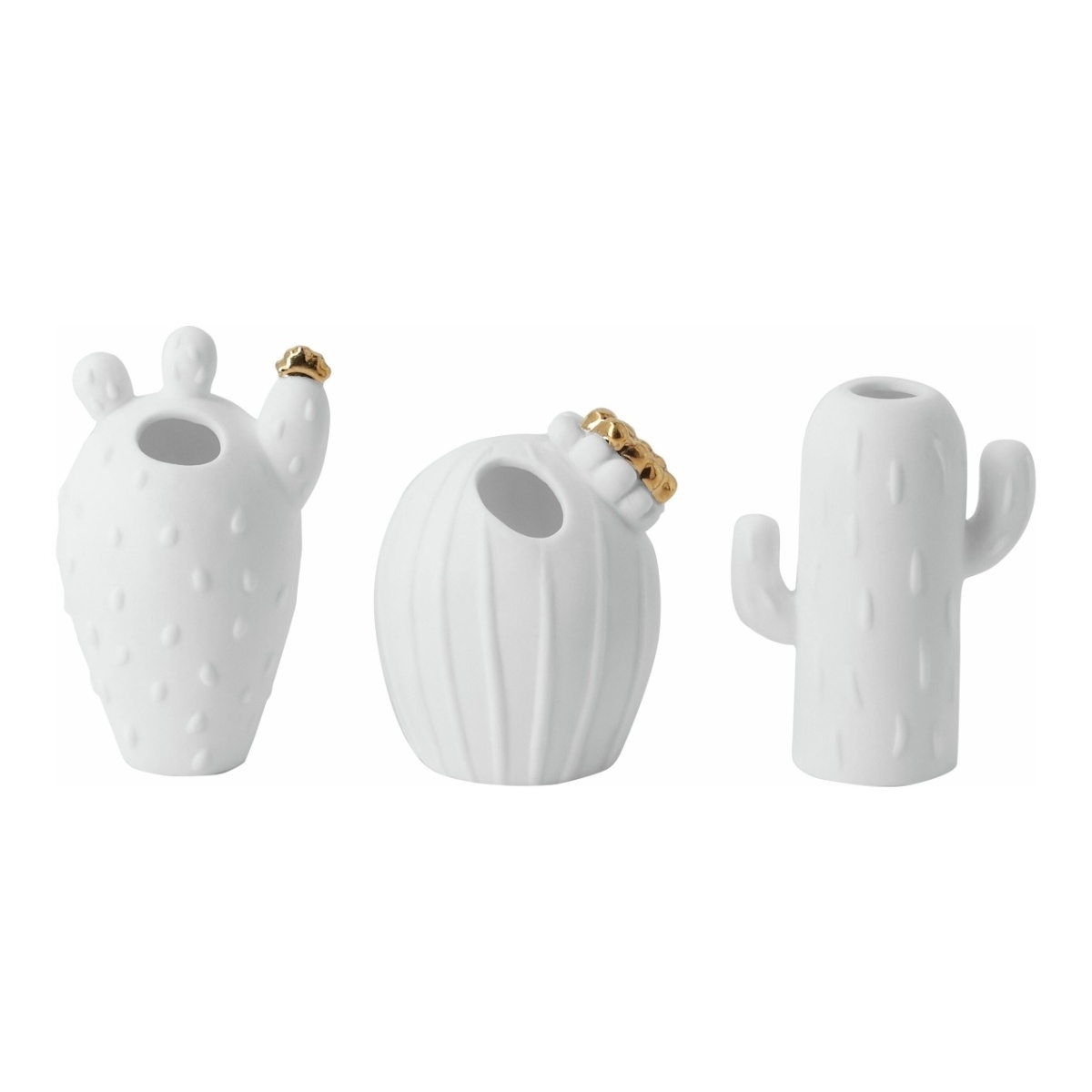 Keramické vázy - Váza porcelánový kaktus mix 7cm