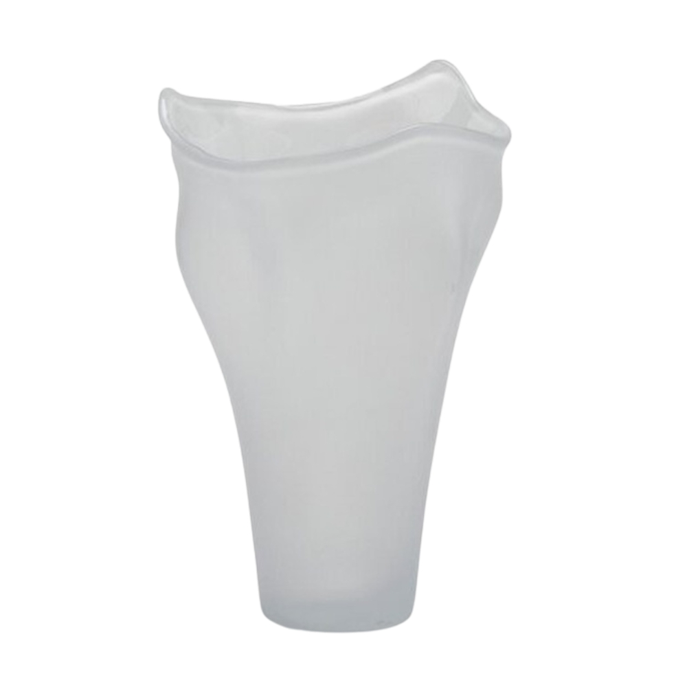 Skleněné vázy - Váza skleněná atypicky kónická FLEXY čirá 40cm