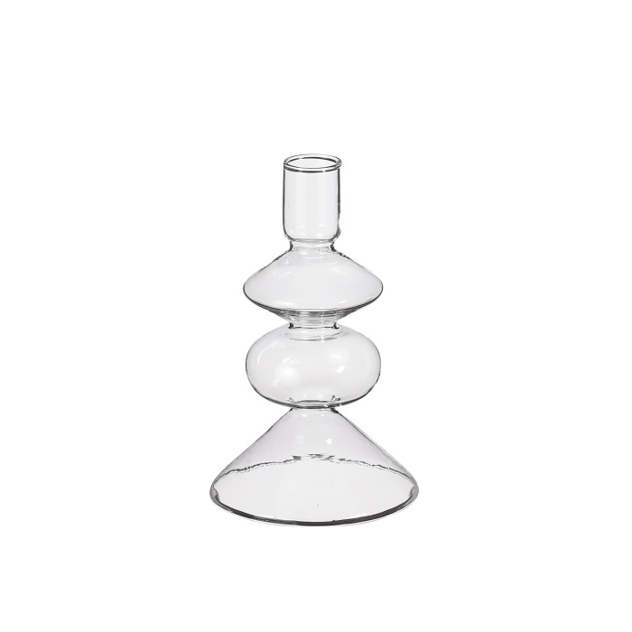 Skleněné vázy - Váza skleněná COSTA na 1 květ čirá 14,5cm