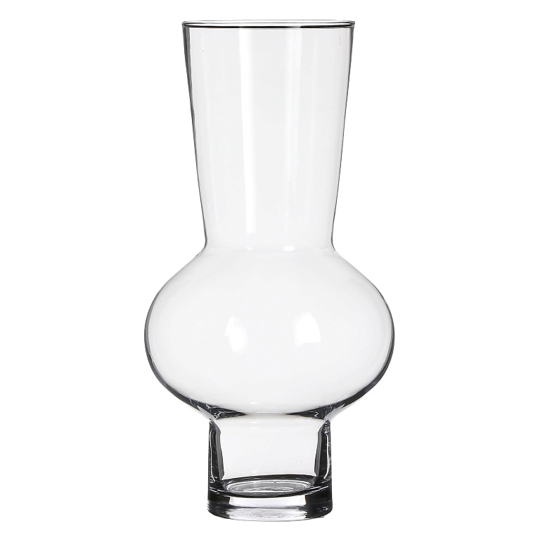Skleněné vázy - Váza skleněná FOXTROT 37cm čirá
