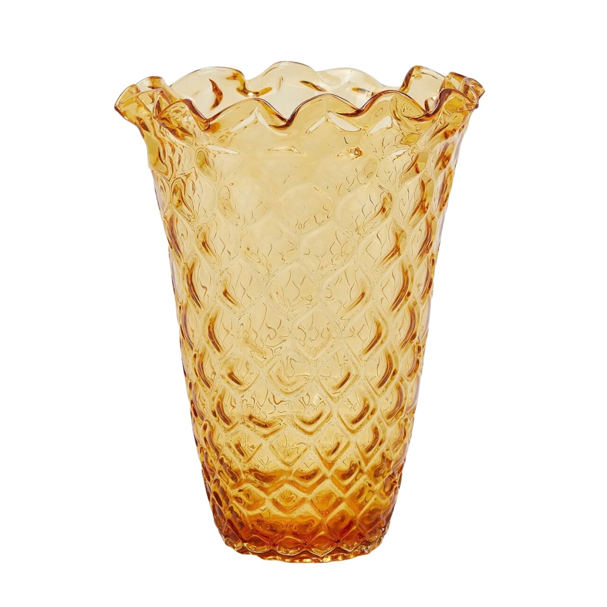 Skleněné vázy - Váza skleněná kónická DRAPPO 36cm
