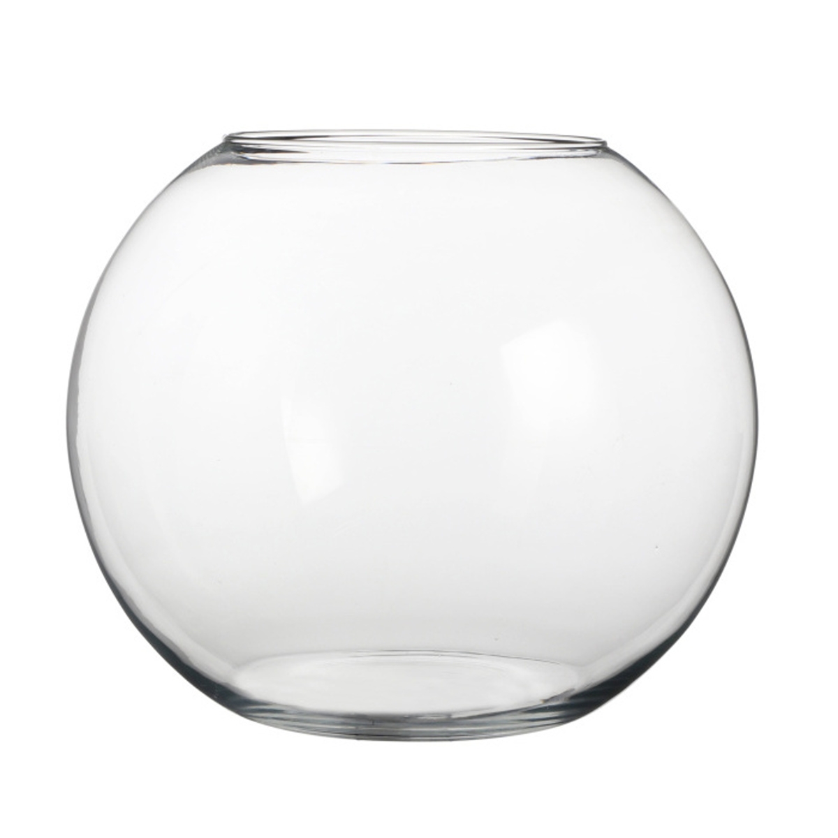 Skleněné vázy - Váza skleněná koule BABET 30cm