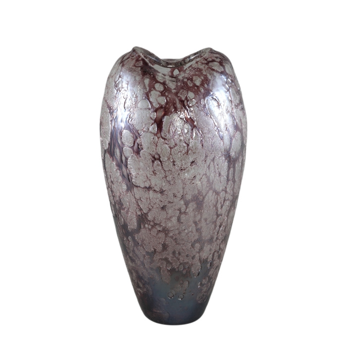 Design pro Váš domov - Váza skleněná MICHELLEE masiv kouřová purpurová 36cm