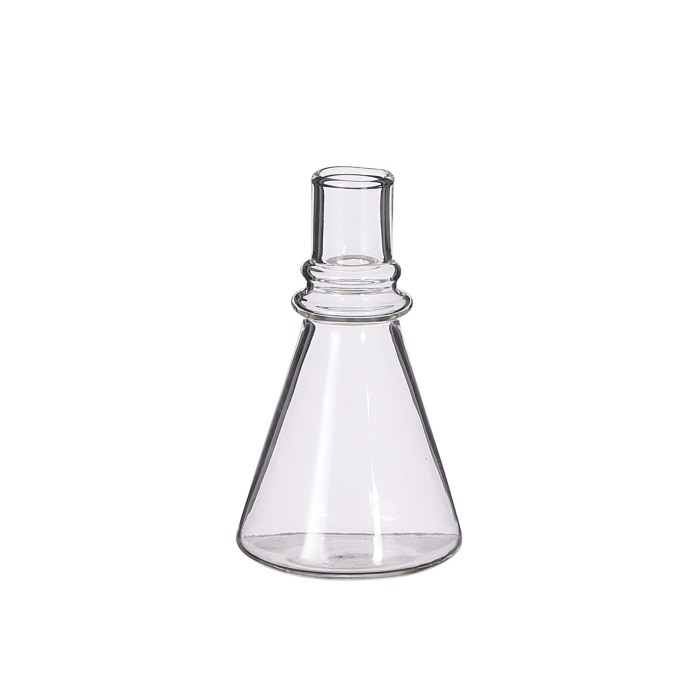 Skleněné vázy - Váza skleněná SANTI na 1 květ čirá 11,5cm