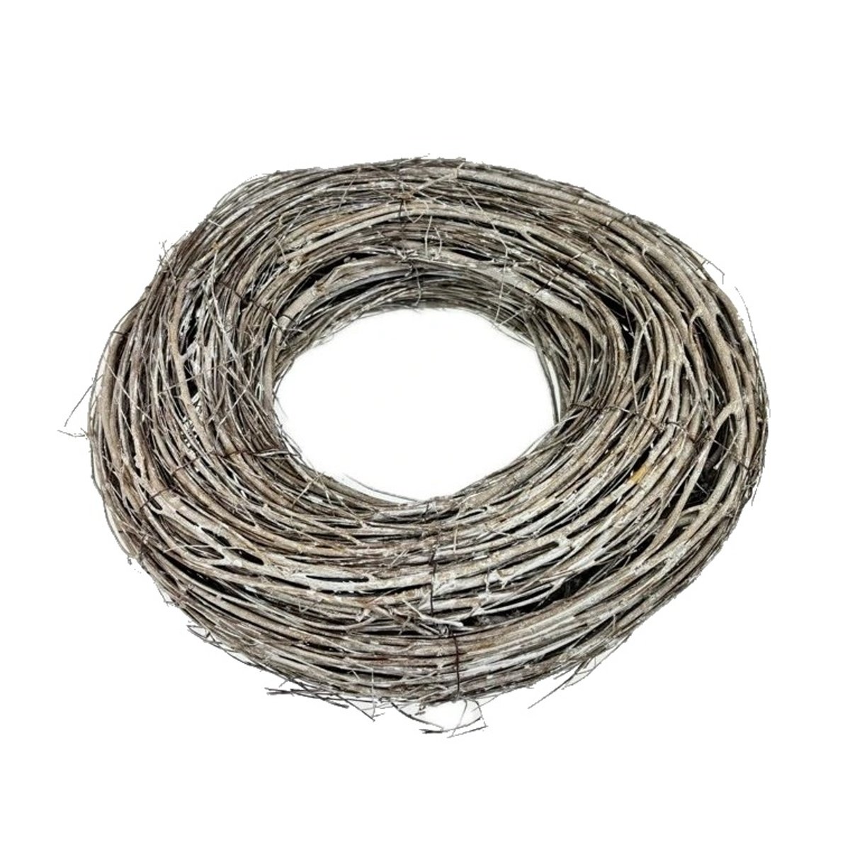 Věnce - Věnec proutěný šedý 40cm