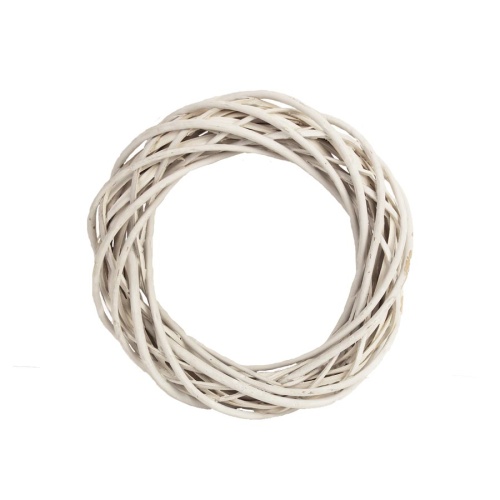 Věnce - Věnec  proutí bílá 25cm
