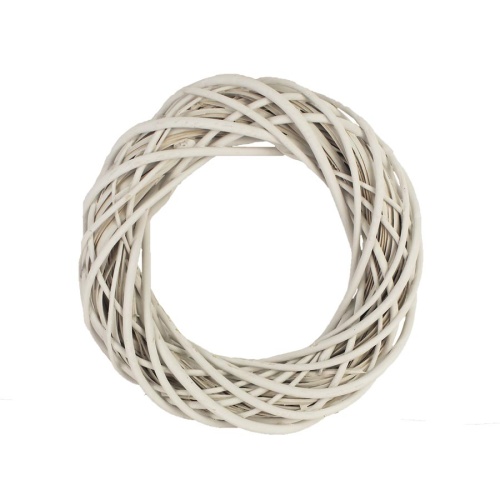 Věnce - Věnec proutí bílá 40cm