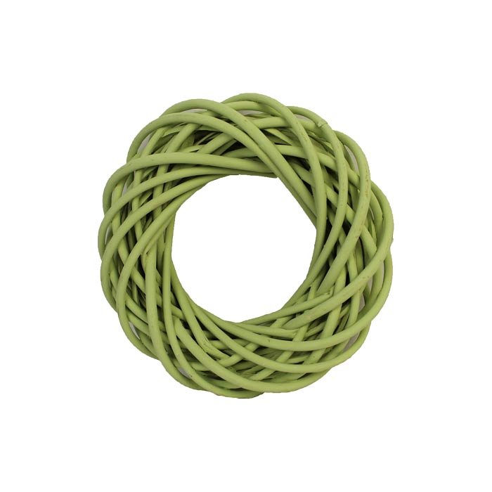 Věnce - Věnec proutí zelená 25cm