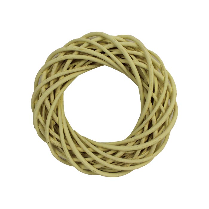 Věnce - Věnec proutí žlutá 25cm