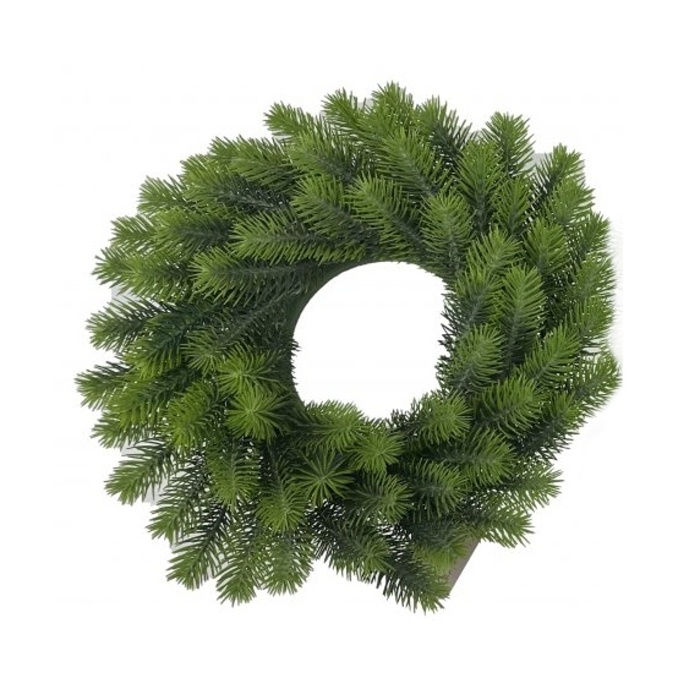 Věnce - Věnec z jehličí umělý zelený 29cm