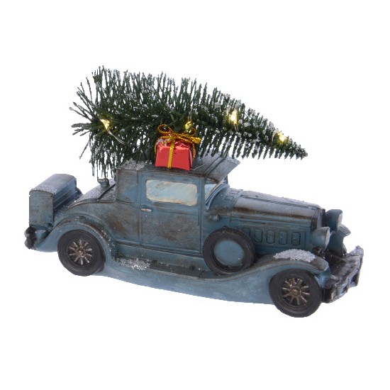 Veterán se stromkem svítící 14,5cm mix-3