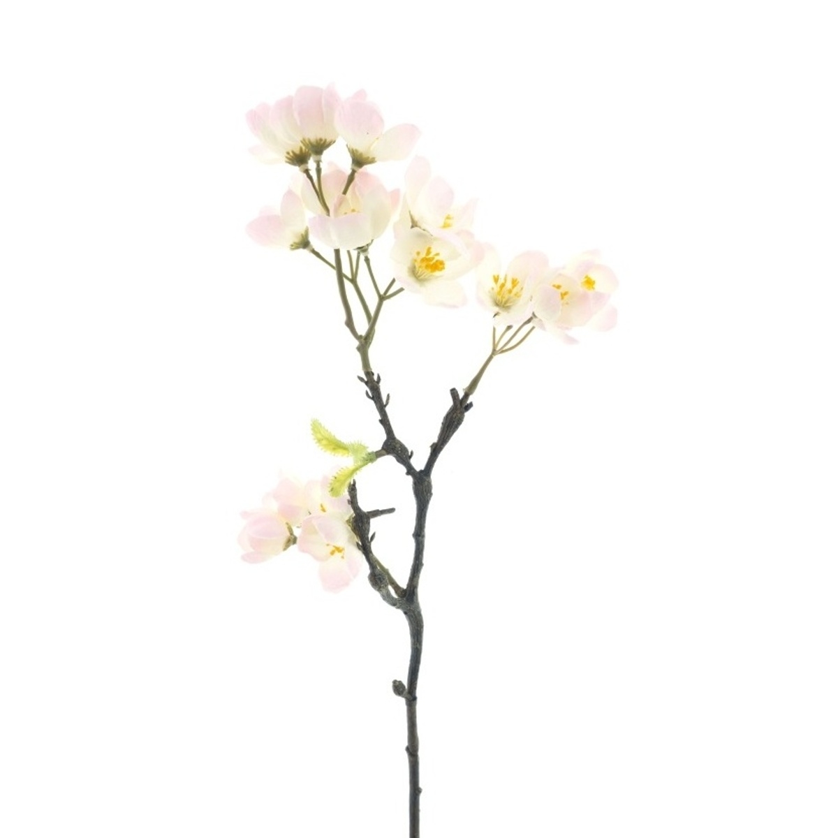 Jarní umělé květiny - Větev jabloně KRABI s květy umělá krémová 56cm