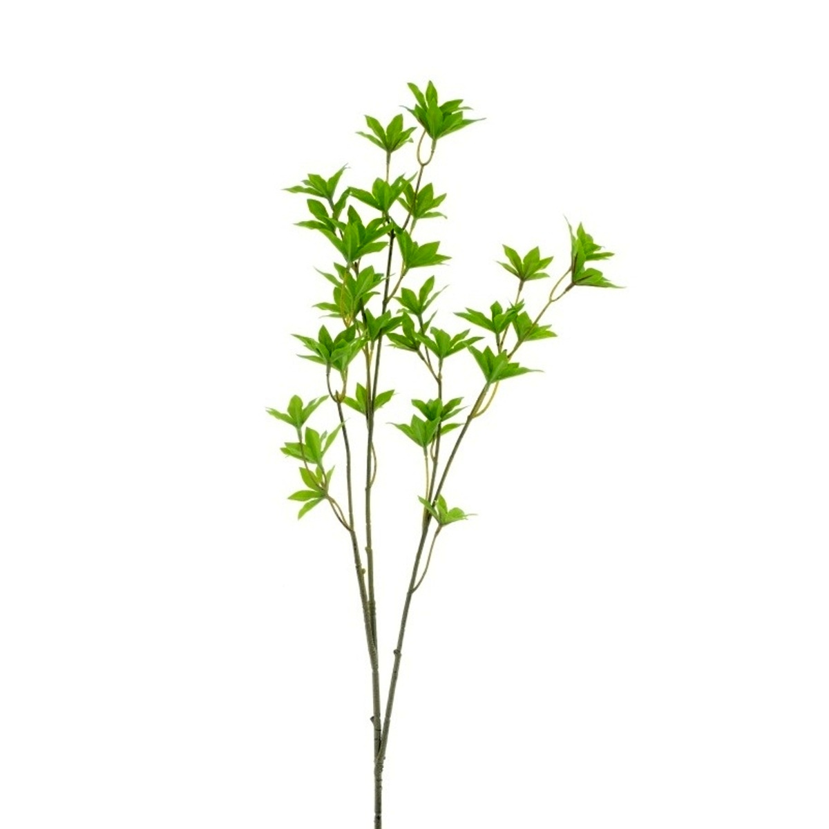 Celoroční umělé květiny - Větev s mini javorovými listy umělá zelená 75cm