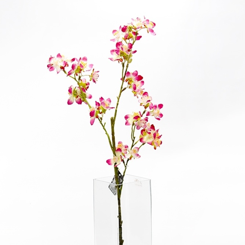 Jarní umělé květiny - Větev třešeň RIO řezaná umělá 77cm růžová