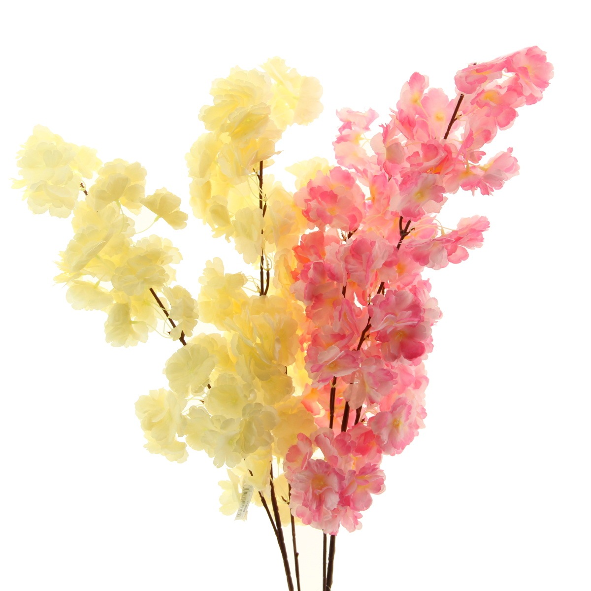 Jarní umělé květiny - Větev třešeň umělá mix 97cm