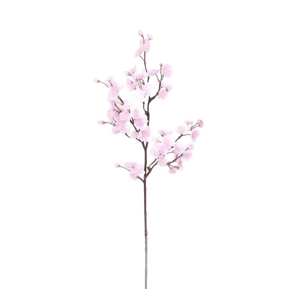 Jarní umělé květiny - Větev třešeň umělá růžová 76cm