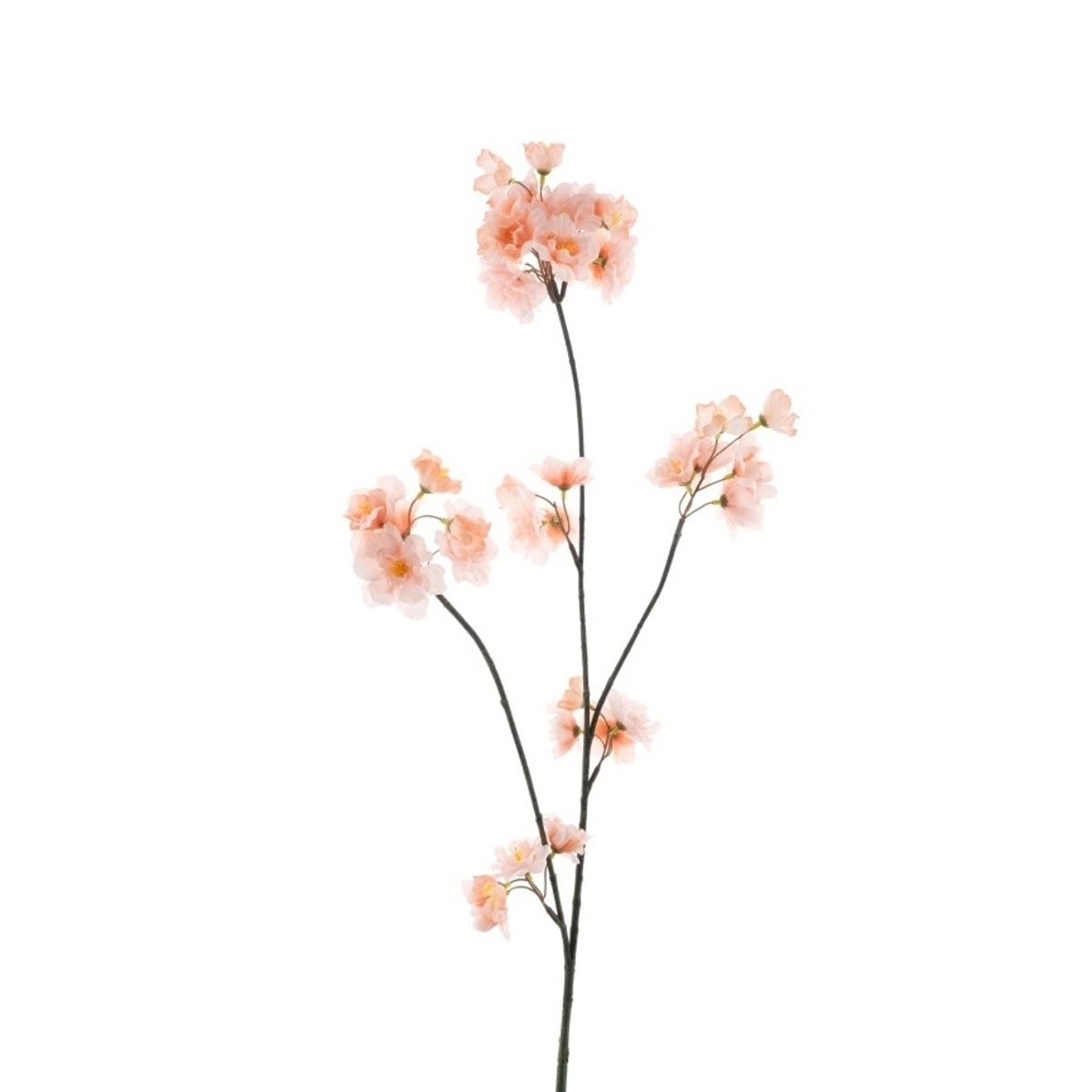 Jarní umělé květiny - Větev třešně MALAGA umělá broskvová 84cm
