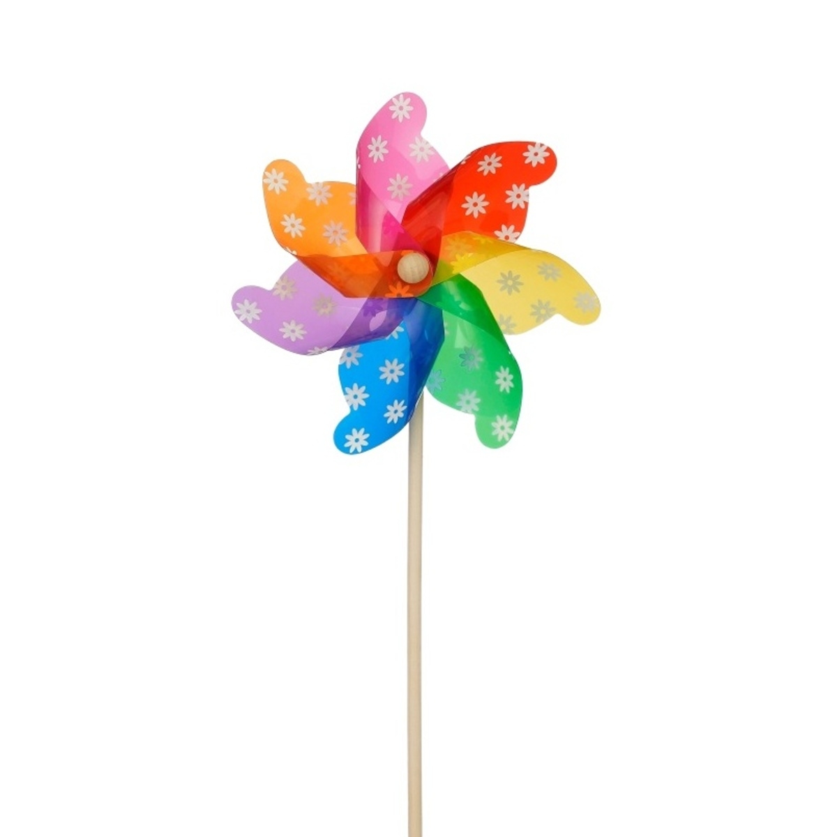 Dětské zboží - Větrník plastový s květy 61cm