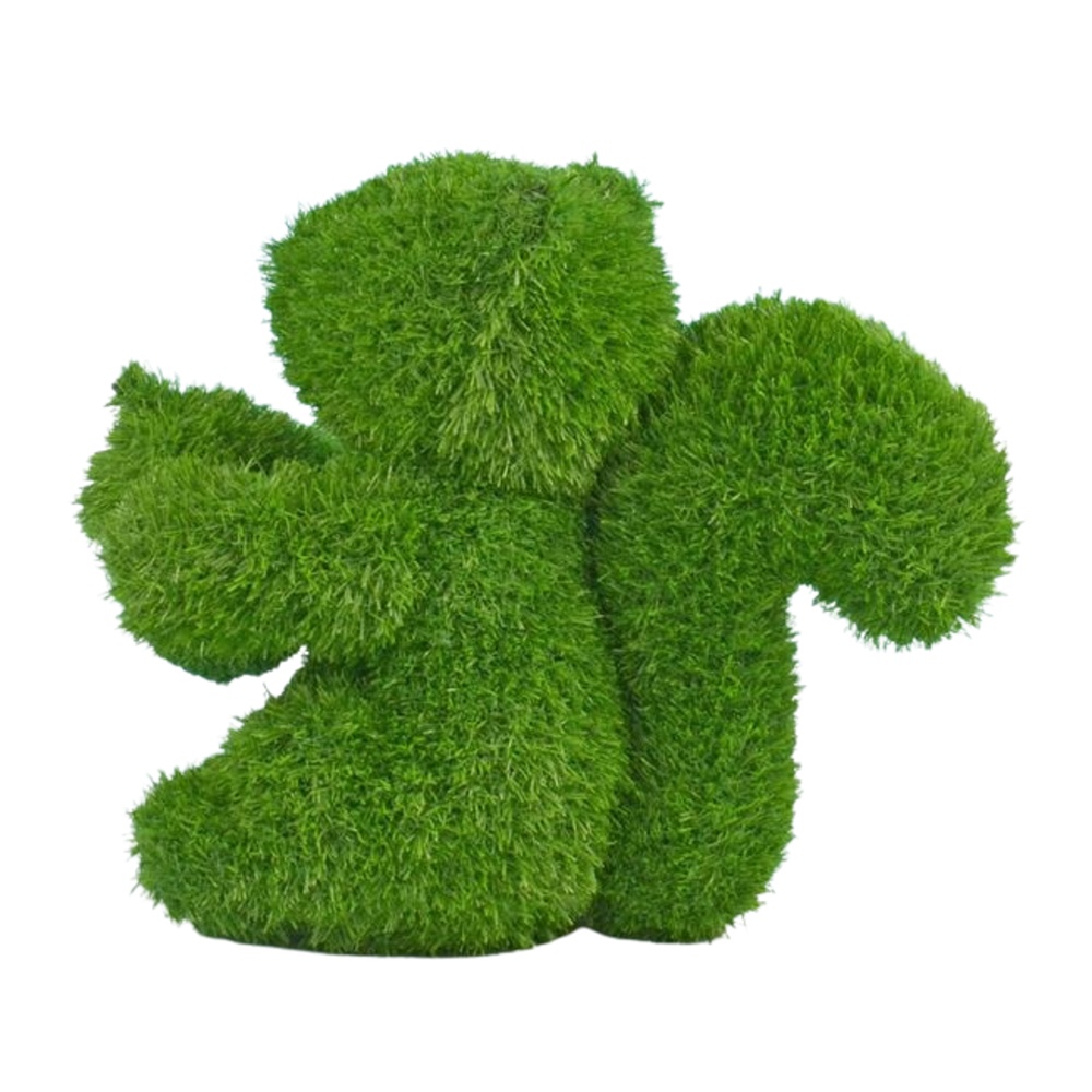 Doplňky do zahrady - Veverka sedící z umělého trávníku (polyesteru) zelená 50cm