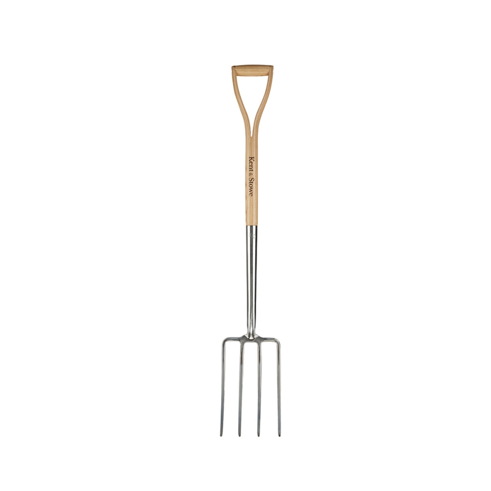 Zahradní nářadí - Vidle rycí KENT & STOWE nerezové s násadou 110cm