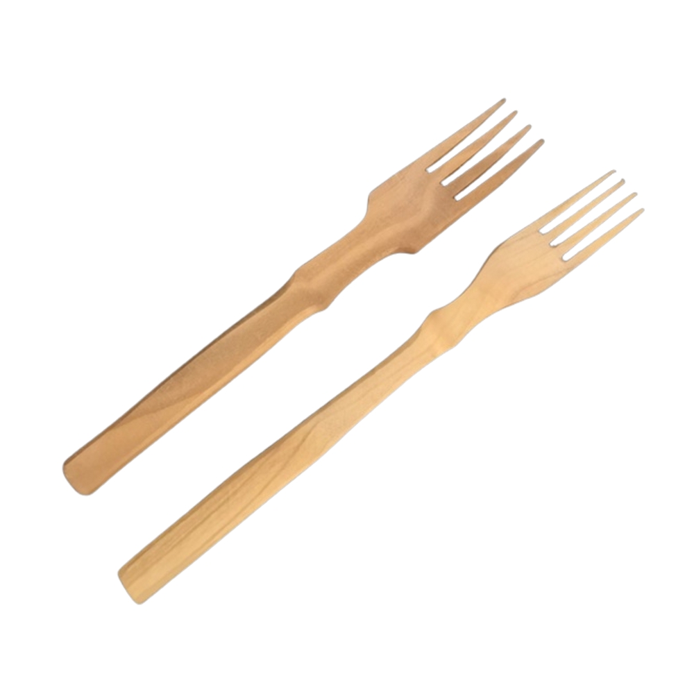 Vařečky, obracečky aj. - Vidlička dřevo mix přírodní 23cm