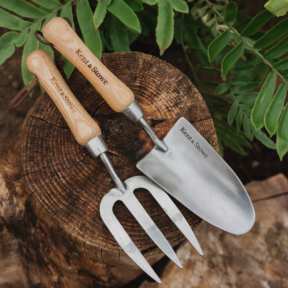 Vidlička zahradní KENT & STOWE nerezová s rukojetí 31cm-2