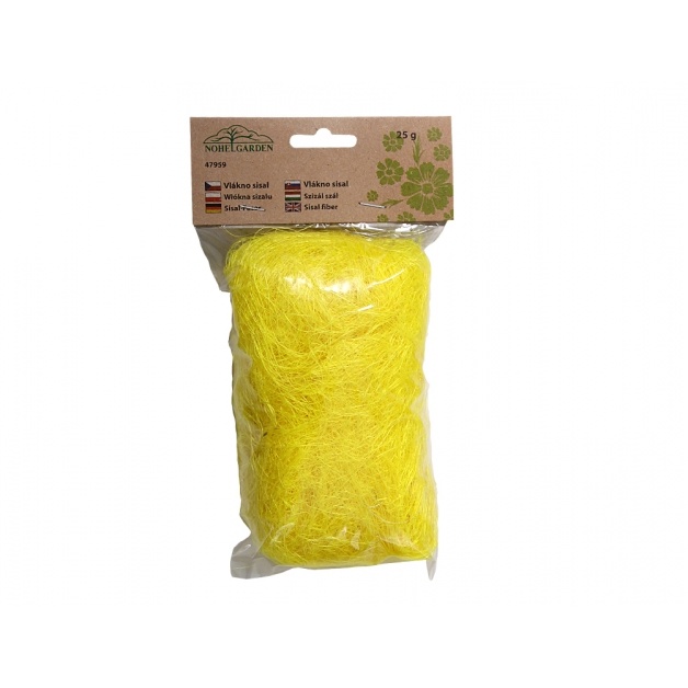 Stuhy, vlákna a lýka - Vlákno sisal žlutá 25g