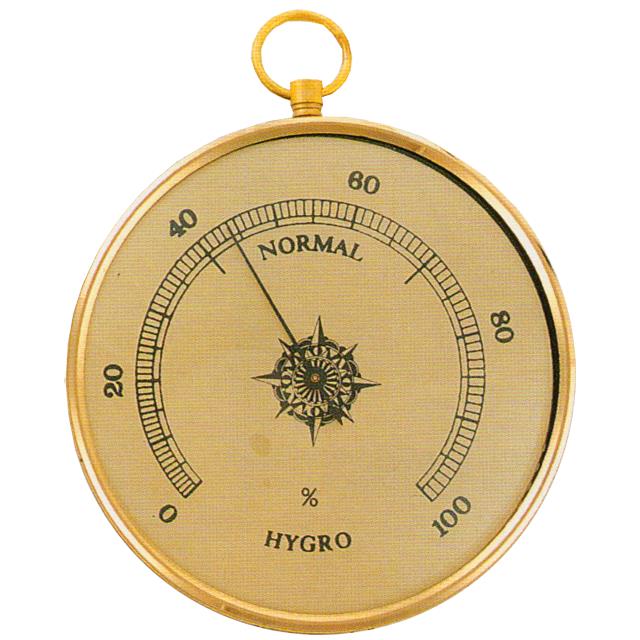 Doplňky do zahrady - Vlhkoměr analogový vlasový 100mm zlatý