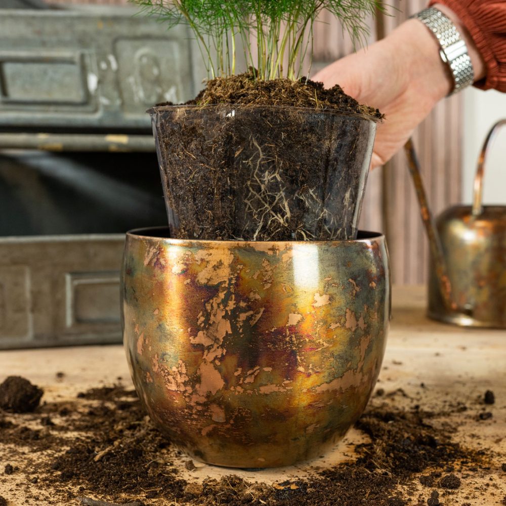 Vložka do květináče LUCAS plastová čirá 17cm-1