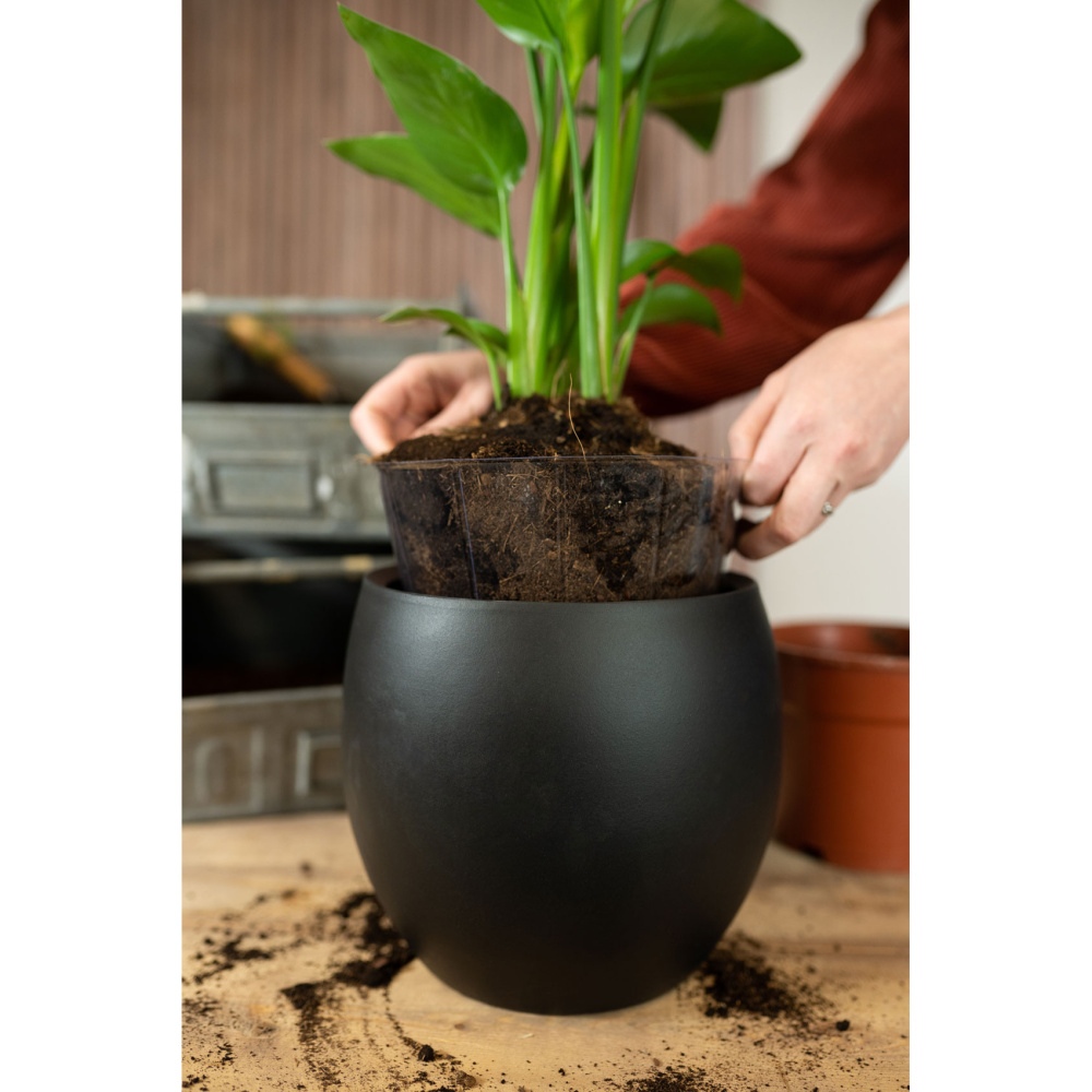Vložka do květináče LUCAS plastová čirá 28cm-1