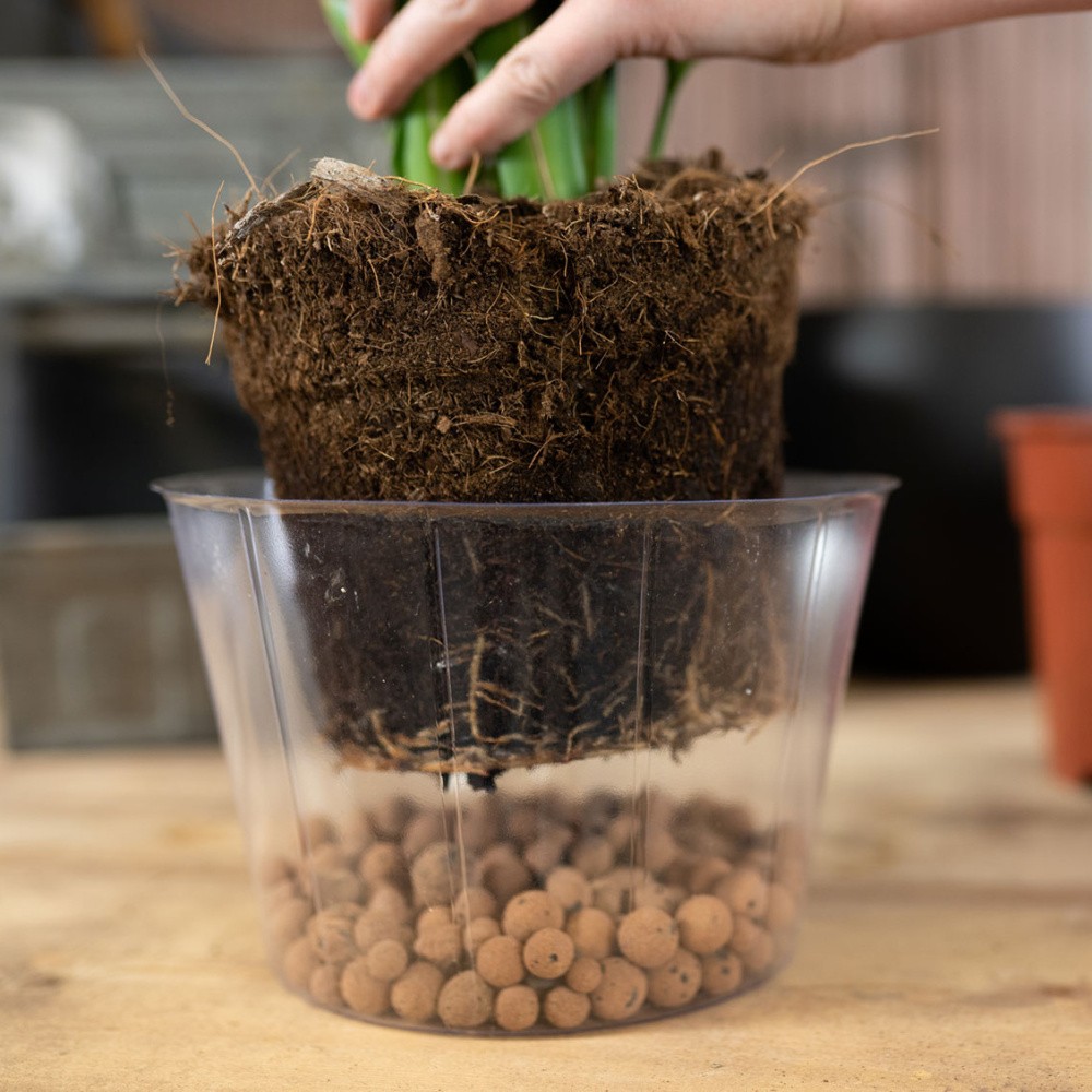 Vložka do květináče LUCAS plastová čirá 32cm-0