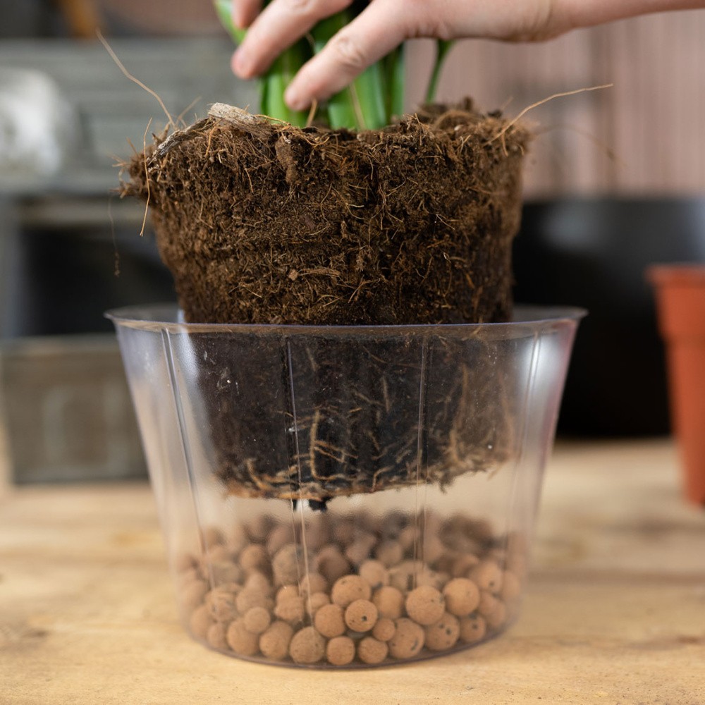 Vložka do květináče LUCAS plastová čirá 40cm-0